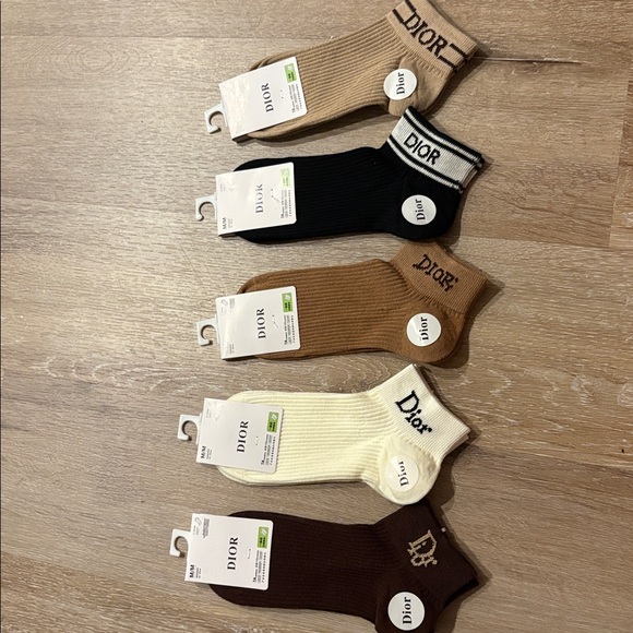 Dior brown GWP Socks bundle of 5 - Picture 2 of 2